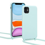 ShieldCase Coque silicone avec cordon iPhone 11 (menthe)