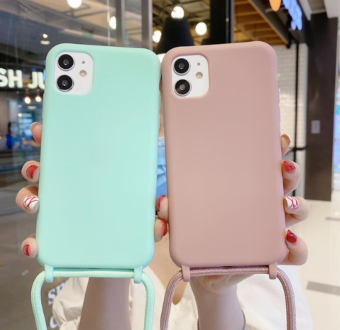 ShieldCase ShieldCase Coque silicone avec cordon iPhone 11 (menthe) ShieldCase ShieldCase Coque silicone avec cordon iPhone 11 (menthe)