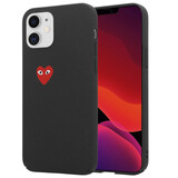 ShieldCase Coque avec coeur iPhone 12 Mini (noir)