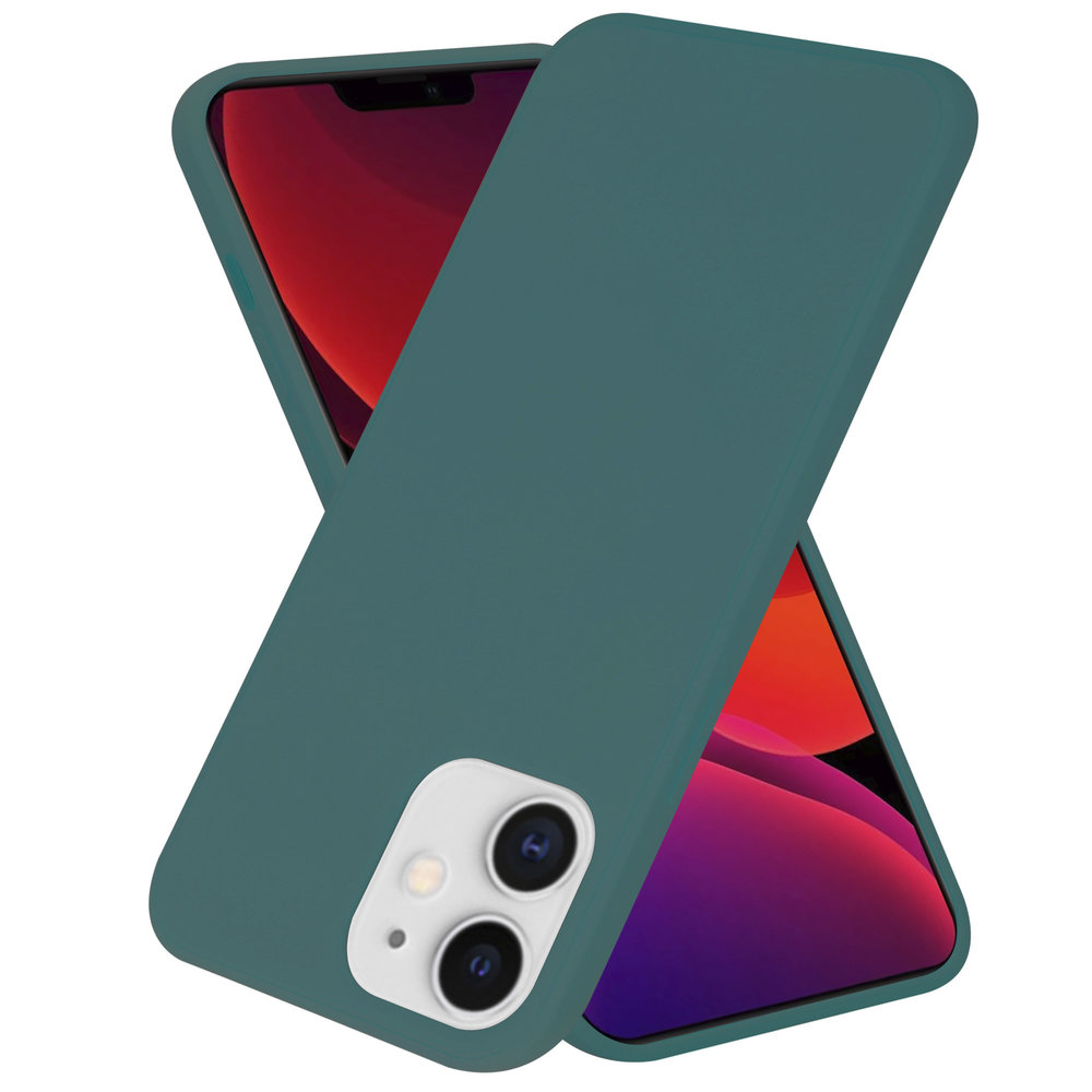 ShieldCase ShieldCase Coque silicone iPhone 12 Mini (vert foncé)