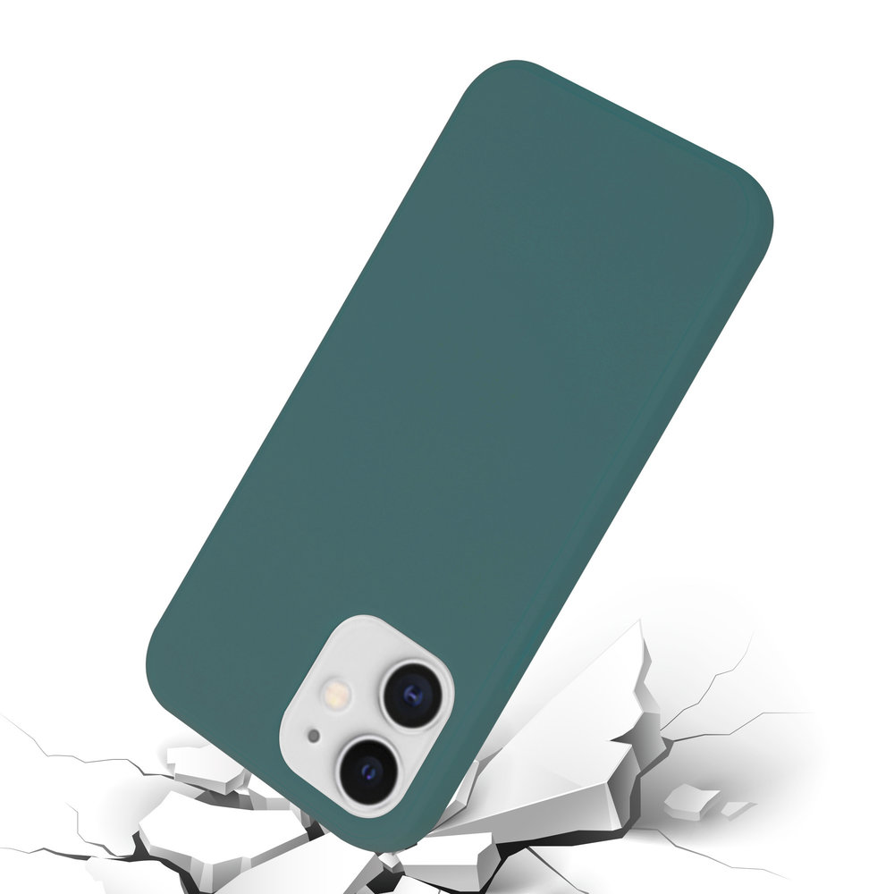 ShieldCase ShieldCase Coque silicone iPhone 12 Mini (vert foncé)