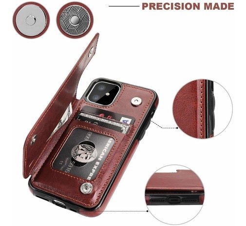 ShieldCase ShieldCase Étui portefeuille iPhone 12 (marron) ShieldCase ShieldCase Étui portefeuille iPhone 12 (marron)