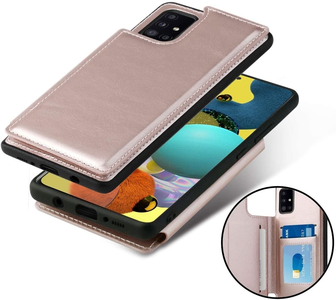 ShieldCase ShieldCase Étui Portefeuille Samsung Galaxy A51 (rose) ShieldCase ShieldCase Étui Portefeuille Samsung Galaxy A51 (rose)