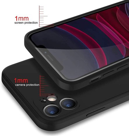 ShieldCase ShieldCase Coque silicone carrée iPhone 11 (noir)