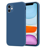 ShieldCase Coque silicone carrée iPhone 11 (bleu)