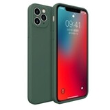 ShieldCase Coque silicone carrée  iPhone 11 Pro Max (vert foncé)