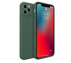 ShieldCase Coque silicone carrée  iPhone 11 Pro Max (vert foncé)