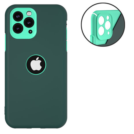 ShieldCase ShieldCase Coque silicone double couche iPhone 11 Pro (vert/aqua) ShieldCase ShieldCase Coque silicone double couche iPhone 11 Pro (vert/aqua)