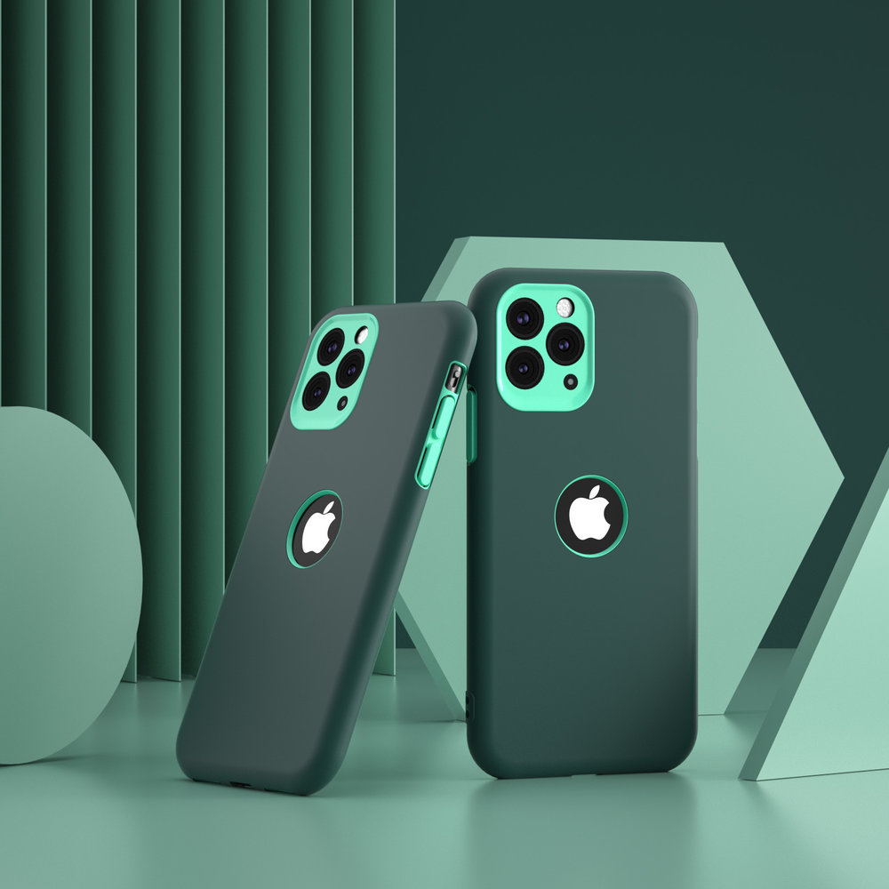 ShieldCase ShieldCase Coque silicone double couche iPhone 11 Pro (vert/aqua) ShieldCase ShieldCase Coque silicone double couche iPhone 11 Pro (vert/aqua)