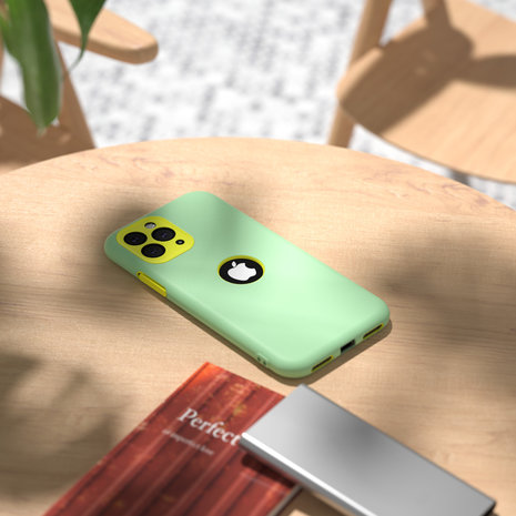 ShieldCase ShieldCase Coque silicone double couche pour iPhone 11 Pro (vert clair/jaune) ShieldCase ShieldCase Coque silicone double couche pour iPhone 11 Pro (vert clair/jaune)