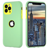 ShieldCase Coque silicone double couche pour iPhone 11 Pro Max (vert clair/jaune)