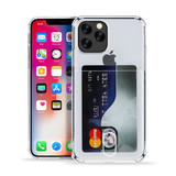 ShieldCase Coque antichoc avec fente pour carte iPhone 12 Pro (transparent)