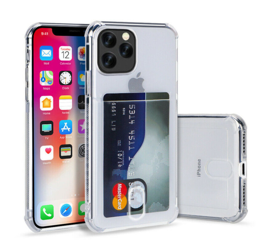 ShieldCase ShieldCase Coque antichoc avec fente pour carte iPhone 12 Pro (transparent) ShieldCase ShieldCase Coque antichoc avec fente pour carte iPhone 12 Pro (transparent)