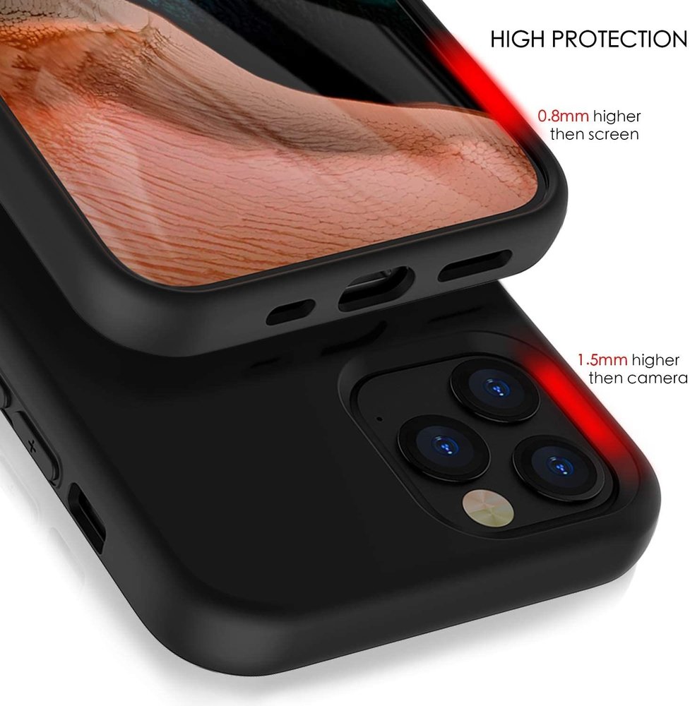 ShieldCase ShieldCase Coque silicone iPhone 12 Pro (noir)