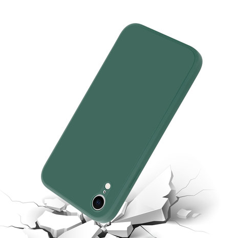 ShieldCase ShieldCase Coque silicone carrée iPhone Xr (vert foncé) ShieldCase ShieldCase Coque silicone carrée iPhone Xr (vert foncé)