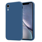 ShieldCase Coque silicone carrée iPhone Xr (bleu)