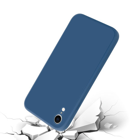 ShieldCase ShieldCase Coque silicone carrée  iPhone Xr (bleu)