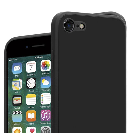 ShieldCase ShieldCase Coque silicone carrée iPhone SE 2020 (noir)