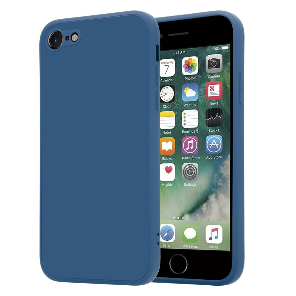 ShieldCase ShieldCase Coque silicone carrée iPhone 7/8 (bleu) ShieldCase ShieldCase Coque silicone carrée iPhone 7/8 (bleu)
