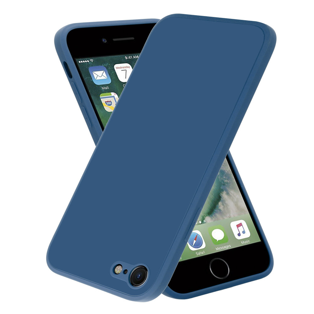 ShieldCase ShieldCase Coque silicone carrée iPhone 7/8 (bleu) ShieldCase ShieldCase Coque silicone carrée iPhone 7/8 (bleu)