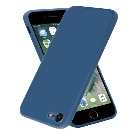ShieldCase ShieldCase Coque silicone carrée iPhone 7/8 (bleu) ShieldCase ShieldCase Coque silicone carrée iPhone 7/8 (bleu)