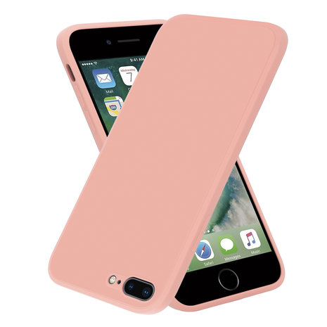 ShieldCase ShieldCase Coque silicone carrée  iPhone 7 Plus / 8 Plus (rose)