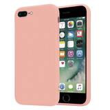 ShieldCase Coque silicone carrée iPhone 7 Plus / 8 Plus (rose) ShieldCase Coque silicone carrée iPhone 7 Plus / 8 Plus (rose)