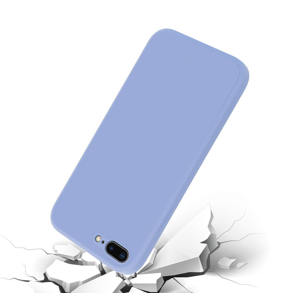 ShieldCase ShieldCase Coque silicone carrée iPhone 7 Plus / 8 Plus (violet)