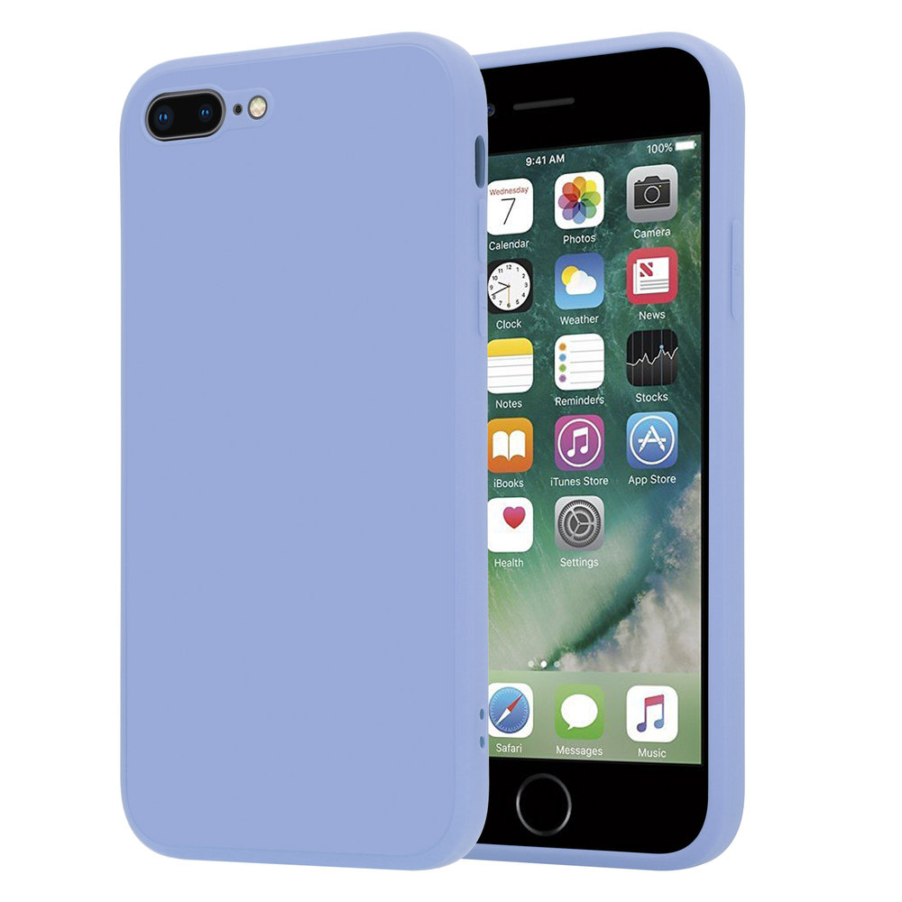 ShieldCase ShieldCase Coque silicone carrée iPhone 7 Plus / 8 Plus (violet)