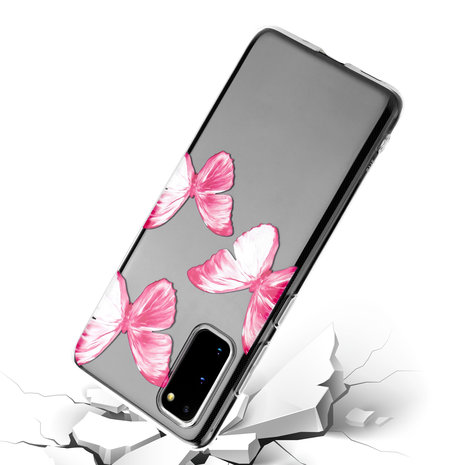 ShieldCase ShieldCase Coque Samsung Galaxy S20 Butterfly Kisses ShieldCase ShieldCase Coque Samsung Galaxy S20 Butterfly Kisses