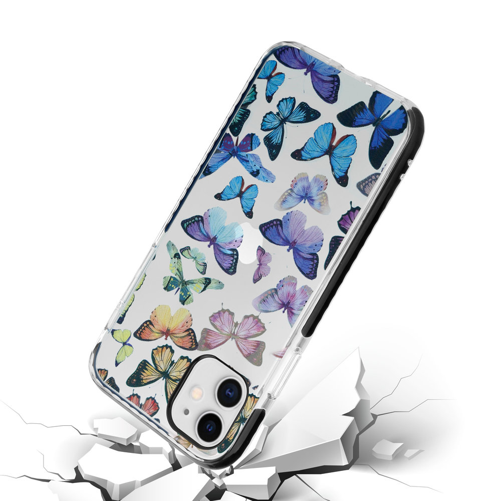 ShieldCase ShieldCase Coque iPhone 11 Rainbow Butterflies ShieldCase ShieldCase Coque iPhone 11 Rainbow Butterflies