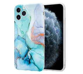 ShieldCase Coque avec protection caméra iPhone 11 Pro Ocean Blue Marble