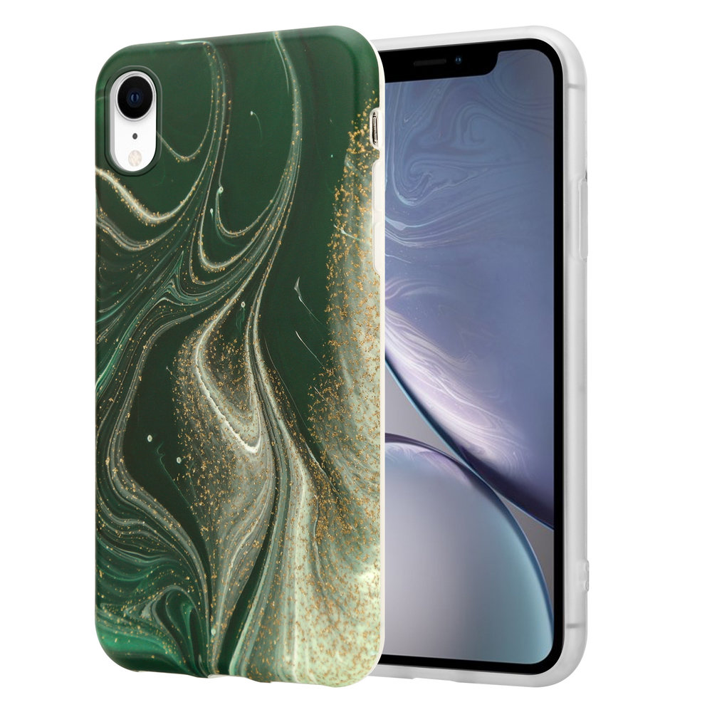 ShieldCase ShieldCase Coque avec protection caméra iPhone Xr Green Garden Marble ShieldCase ShieldCase Coque avec protection caméra iPhone Xr Green Garden Marble