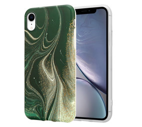 ShieldCase Coque avec protection caméraiPhone Xr Green Garden Marble ShieldCase Coque avec protection caméraiPhone Xr Green Garden Marble