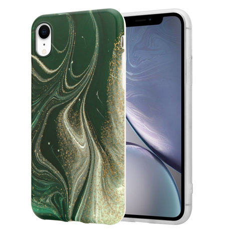 ShieldCase ShieldCase Coque avec protection caméra iPhone Xr Green Garden Marble ShieldCase ShieldCase Coque avec protection caméra iPhone Xr Green Garden Marble