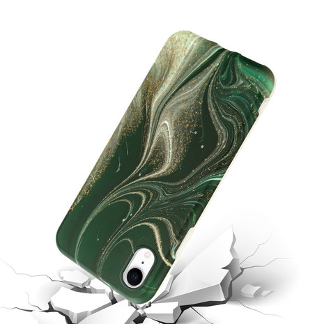 ShieldCase ShieldCase Coque avec protection caméra iPhone Xr Green Garden Marble ShieldCase ShieldCase Coque avec protection caméra iPhone Xr Green Garden Marble