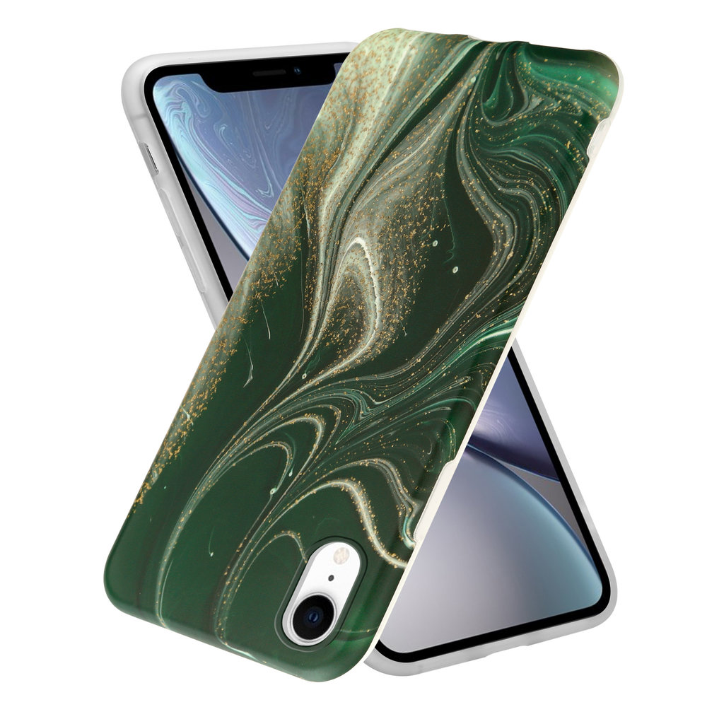 ShieldCase ShieldCase Coque avec protection caméra iPhone Xr Green Garden Marble ShieldCase ShieldCase Coque avec protection caméra iPhone Xr Green Garden Marble