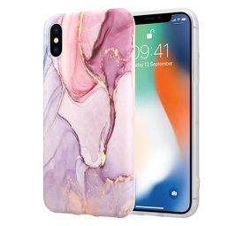 ShieldCase Coque avec protection caméra iPhone X / Xs Purple Passion Marble ShieldCase Coque avec protection caméra iPhone X / Xs Purple Passion Marble