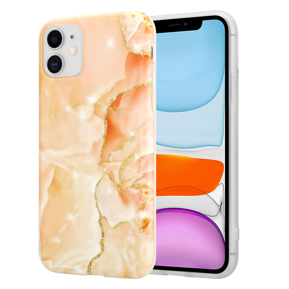 ShieldCase ShieldCase Coque iPhone 11 Peachy Dreamy Marble ShieldCase ShieldCase Coque iPhone 11 Peachy Dreamy Marble