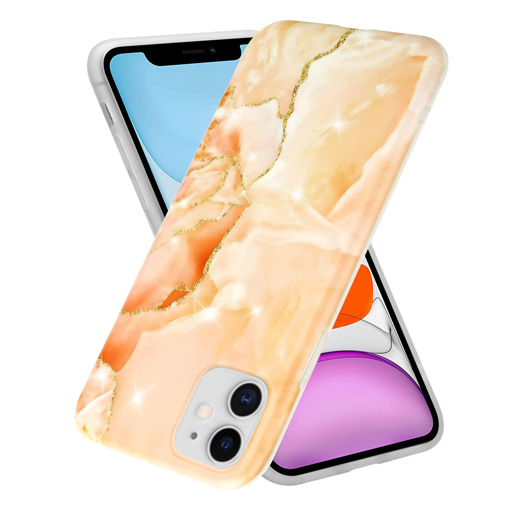 ShieldCase ShieldCase Coque iPhone 11 Peachy Dreamy Marble ShieldCase ShieldCase Coque iPhone 11 Peachy Dreamy Marble