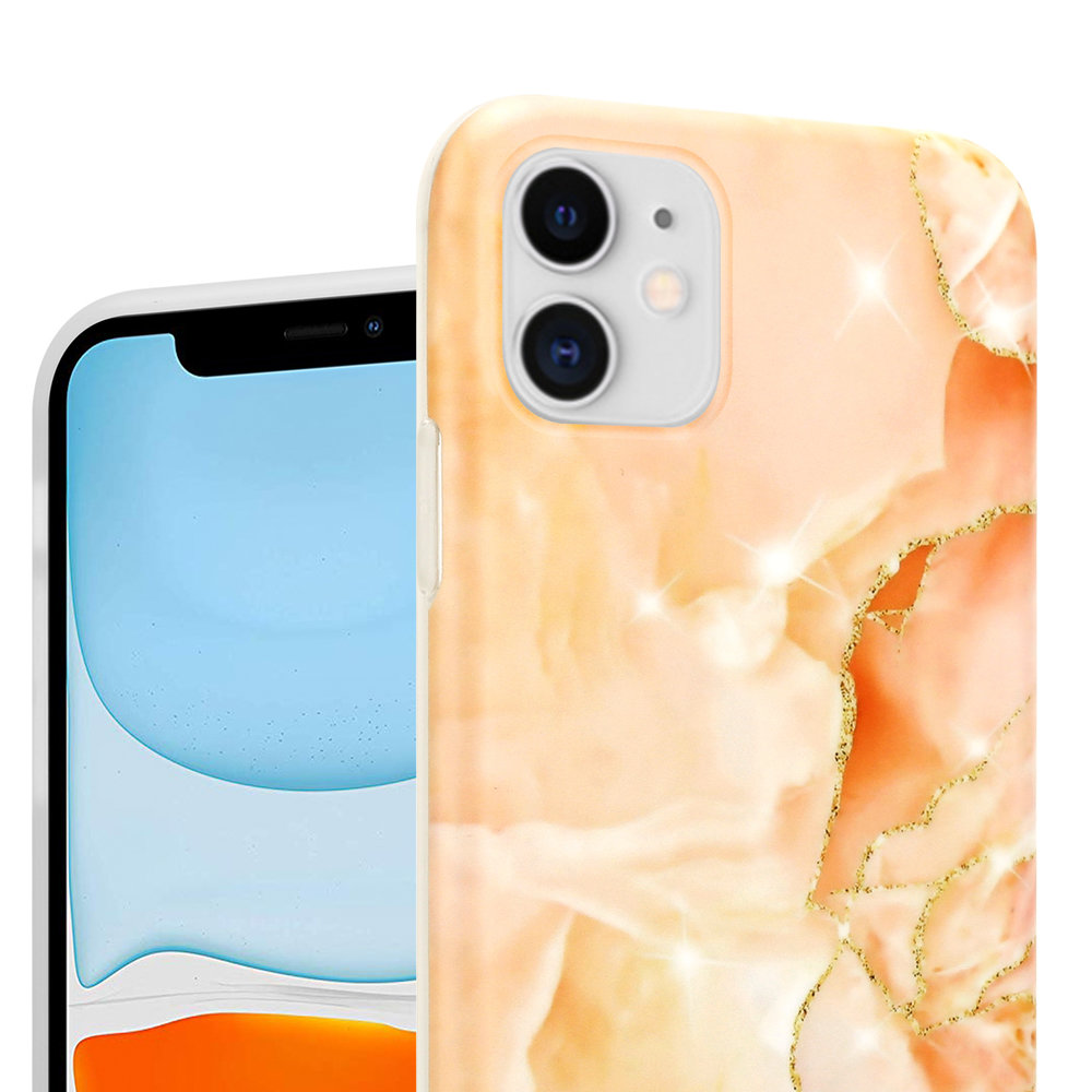 ShieldCase ShieldCase Coque iPhone 11 Peachy Dreamy Marble ShieldCase ShieldCase Coque iPhone 11 Peachy Dreamy Marble