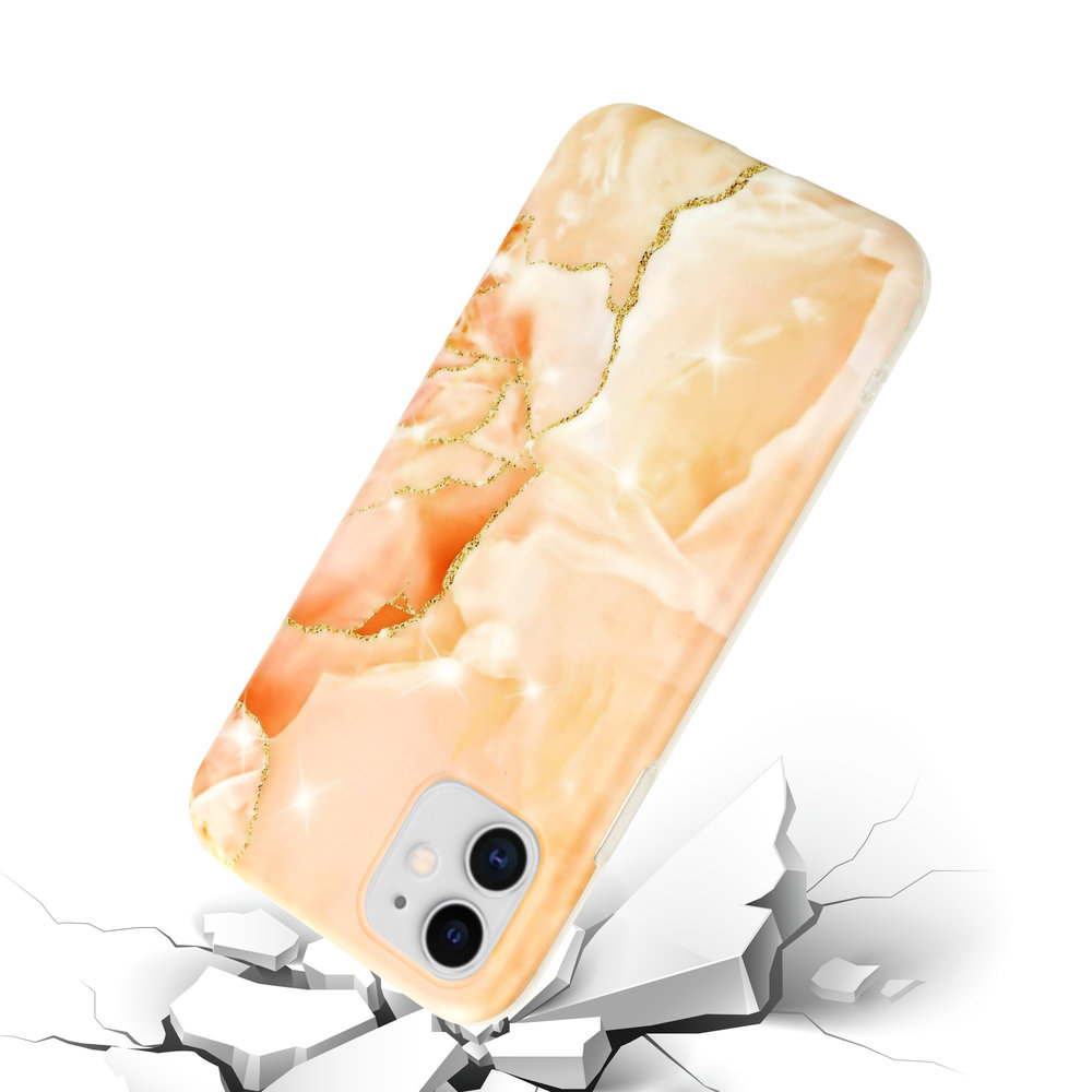 ShieldCase ShieldCase Coque iPhone 11 Peachy Dreamy Marble ShieldCase ShieldCase Coque iPhone 11 Peachy Dreamy Marble
