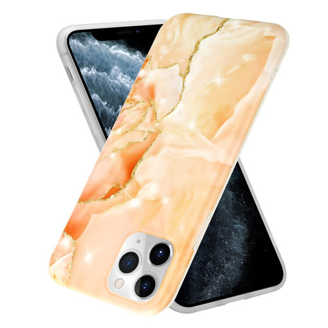 ShieldCase ShieldCase Coque iPhone 11 Pro Max Peachy Dreamy Marble