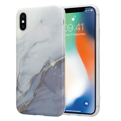 ShieldCase ShieldCase Coque iPhone X / Xs Grey Anyway Marble ShieldCase ShieldCase Coque iPhone X / Xs Grey Anyway Marble