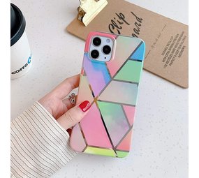 ShieldCase Coque iPhone 12 Pro Max marbre (arc-en-ciel) ShieldCase Coque iPhone 12 Pro Max marbre (arc-en-ciel)