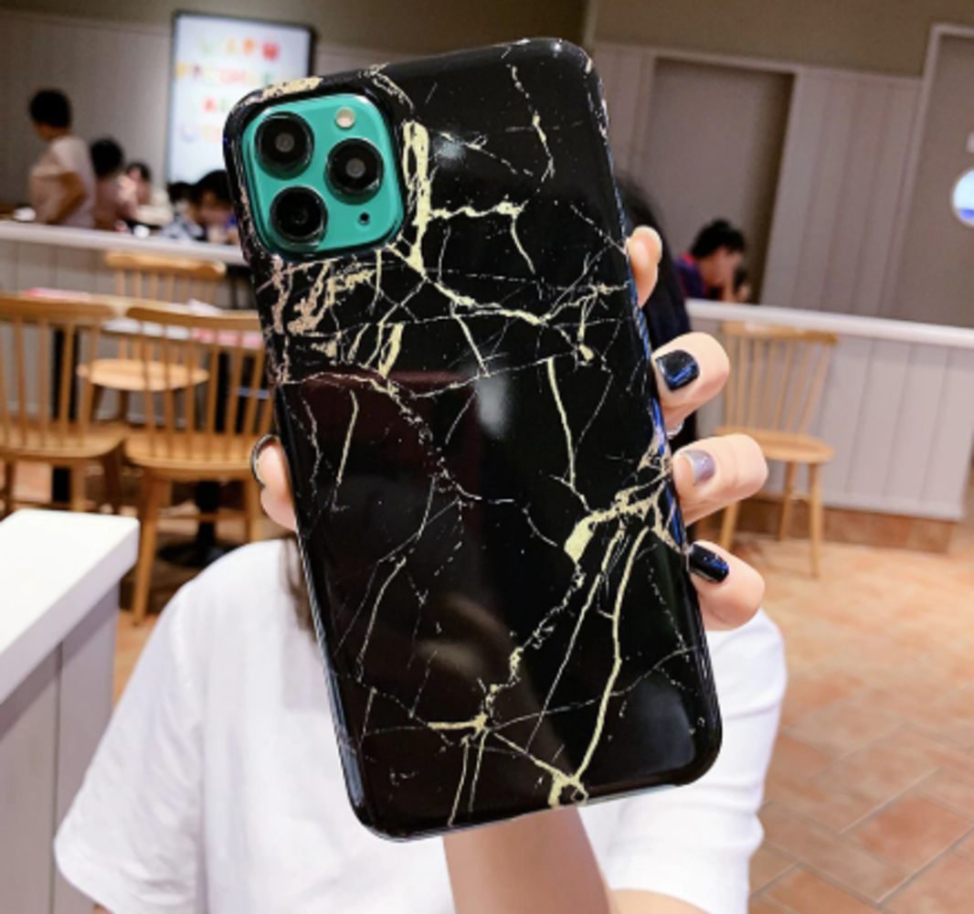 ShieldCase ShieldCase Coque iPhone 12 Pro Max Amazing Black Marble ShieldCase ShieldCase Coque iPhone 12 Pro Max Amazing Black Marble