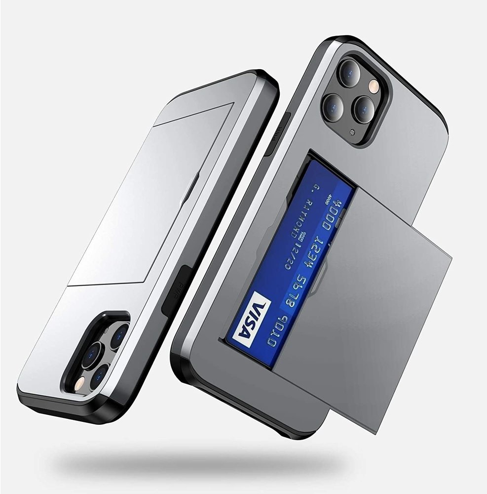 ShieldCase ShieldCase Coque cartes Slide iPhone 12 Pro Max 6,7 pouces (argent) ShieldCase ShieldCase Coque cartes Slide iPhone 12 Pro Max 6,7 pouces (argent)