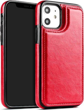 ShieldCase ShieldCase Étui portefeuille iPhone 12 (rouge) ShieldCase ShieldCase Étui portefeuille iPhone 12 (rouge)