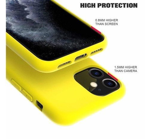 ShieldCase ShieldCase Coque silicone iPhone 12 Mini (jaune)