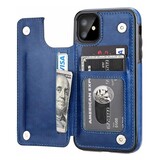 ShieldCase Étui portefeuille iPhone 12 Mini (bleu)